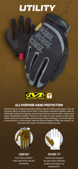 Mechanix Wear MFF-05-009 Size 9 Synthetic Leather Gloves Black