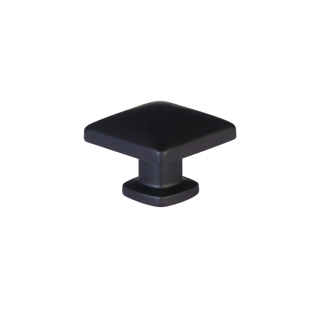 EMTEK Emtek 86643US19 Lawson Square Cabinet Knob Flat Black