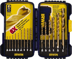 IRWIN Irwin 3018009 Jobber Drill Bit Set 15pc Hss Tin