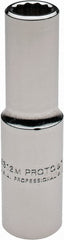 PROTO Proto J5312M Deep Hand Socket 12mm 12-point 1/2 Drive