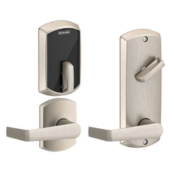SCHLAGE Schlage Electronics FE410FGRW512SAT619 Smart Lock Satin Nickel