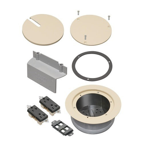 ARLINGTON Arlington Industries FLBC5570LA Quad Receptacle Cover Kit