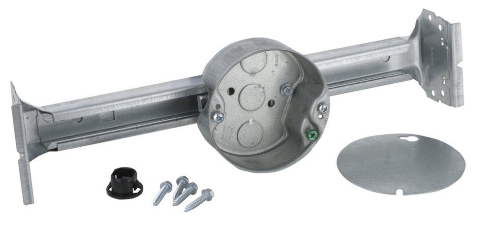 RACO RACO 926 KWIK-BRACE with 1-1/2 Deep Box for New Construction Two 1/2 KO's