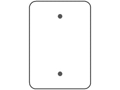 MULBERRY METAL PRODUCTS Mulberry Metal Products 76751 1-Gang Blank Maxi Size Painted Metal Wallplate (5 in x 3.5 in.)