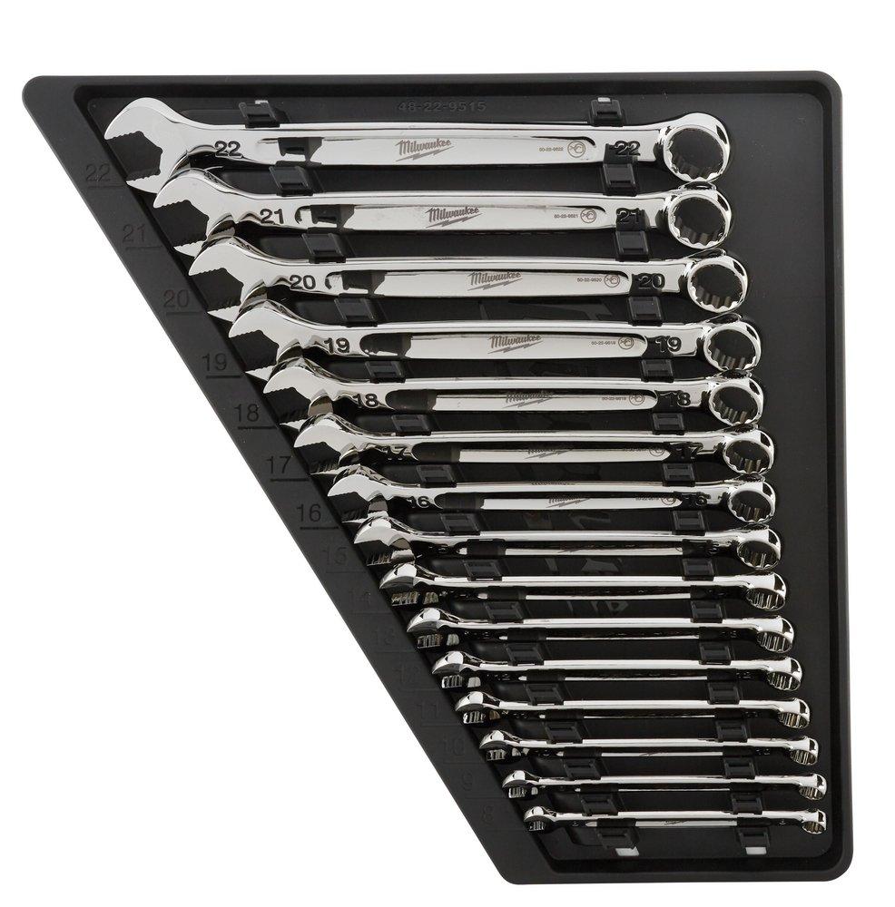 MILWAUKEE Milwaukee 48-22-9515 15-Piece Combination Wrench Set - Metric