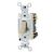 LEVITON Leviton 1224-SI Toggle Switch 20 Amp 120/277 Volt 4-Way AC Quiet Switch