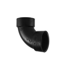 CHARLOTTE PIPE Charlotte Pipe ABS 00300 0800HA 2 In Hub x Hub 90 Deg Sanitary ABS Elbow (1/4 Bend)