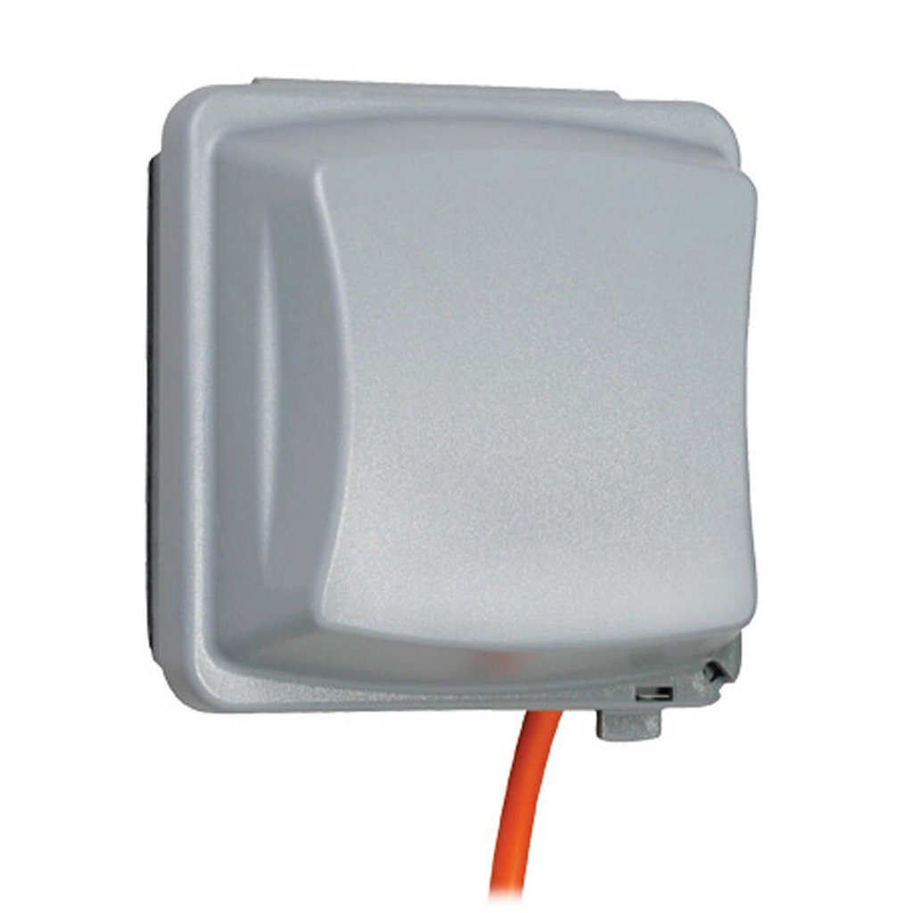 TAYMAC Taymac MM2410G Nonmetallic Weatherproof In-Use Electrical Outlet Cover (2-Gang)