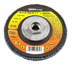 FORNEY Forney Industries Inc 71932 Flap Disc 80 Grit 4.5 in 10 Pack