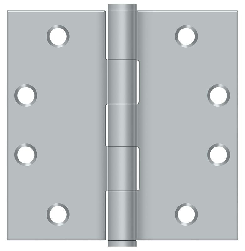 DELTANA Deltana S45U26D Square Hinge 4.5x4.5 in Heavy Duty Satin Chrome