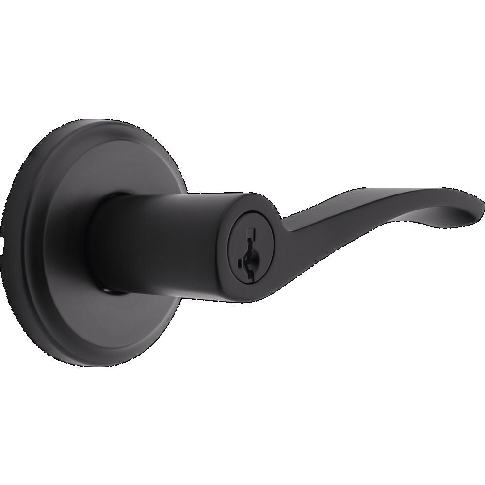 KWIKSET Kwikset 740SEL-514S Sedona Lever Entry Lock Smartkey Matte Black