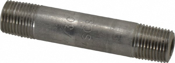 MERIT BRASS Merit Brass 4502-200 Ss Pipe Nipple 1/8 in Sch 80 304 304L
