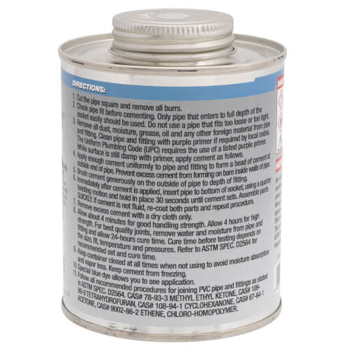 BLUE MONSTER Blue Monster 76034 1 Pint 1-Step PVC Cement (Blue)
