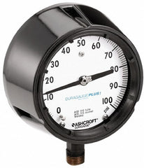 ASHCROFT Ashcroft 92966XLL Pressure Gauge 4.5 in Dial 0-30 Psi Rear Flange