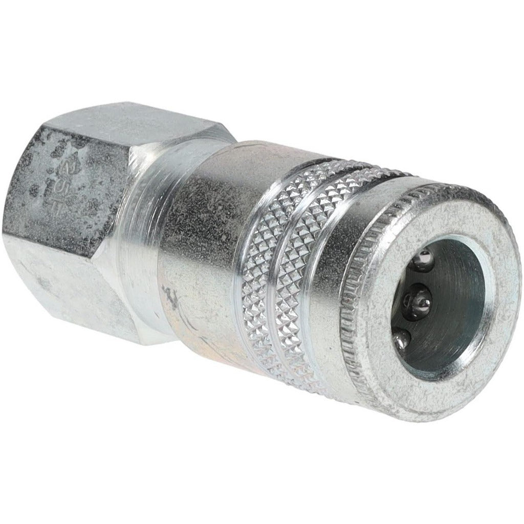 PARKER Parker 25F Pneumatic Hose Coupler 3/8 in Female Nptf Steel