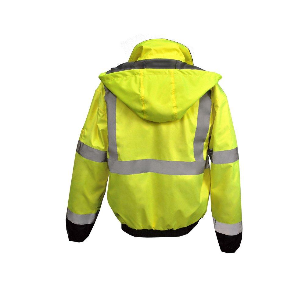 RADIANS Radians SJ11QB-3ZGS-4X Bomber Jacket Hi-Viz Green 4X-Large