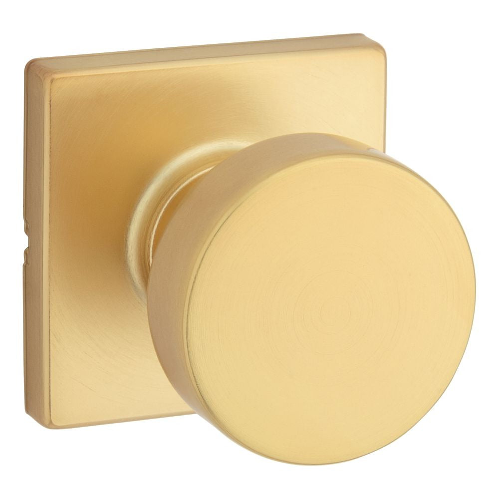 KWIKSET Kwikset 720PSKSQT-4 Pismo Passage Knob Satin Brass