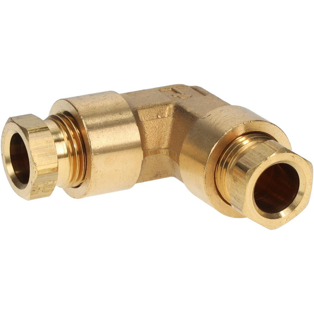 PARKER Parker 165HD-6 Compression Tube Union 3/8 in Brass