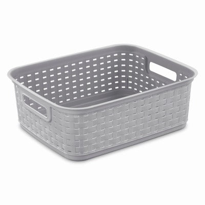 STERILITE Sterilite 12726P06 Short Weave Basket Espresso 6 Pack