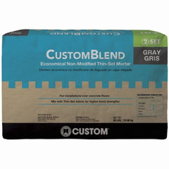CUSTOM BUILDING PRODUCTS Custom Bldg Products CBTSG50 Gray Thin Set Mortar 50 Lb
