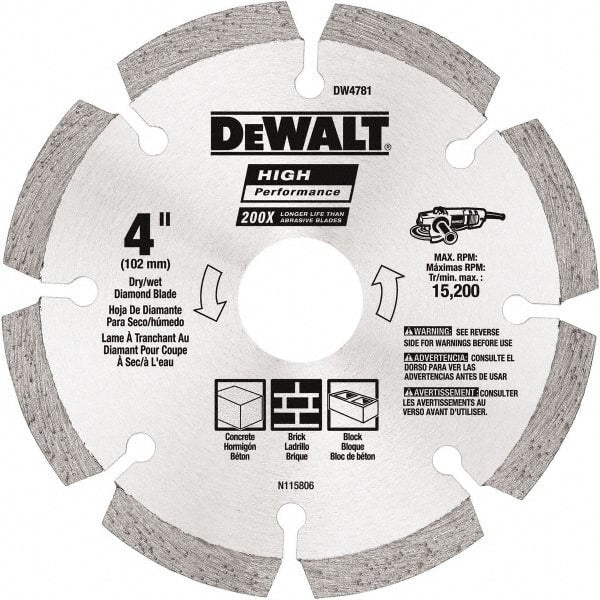 DEWALT Dewalt Accessories DW4782 Segmented Diamond Blade 4.5 in