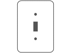 MULBERRY METAL PRODUCTS Mulberry Metal Products 79771 Maximum Princess Wallplate Maxi 5 in H x 3-1/2 in W