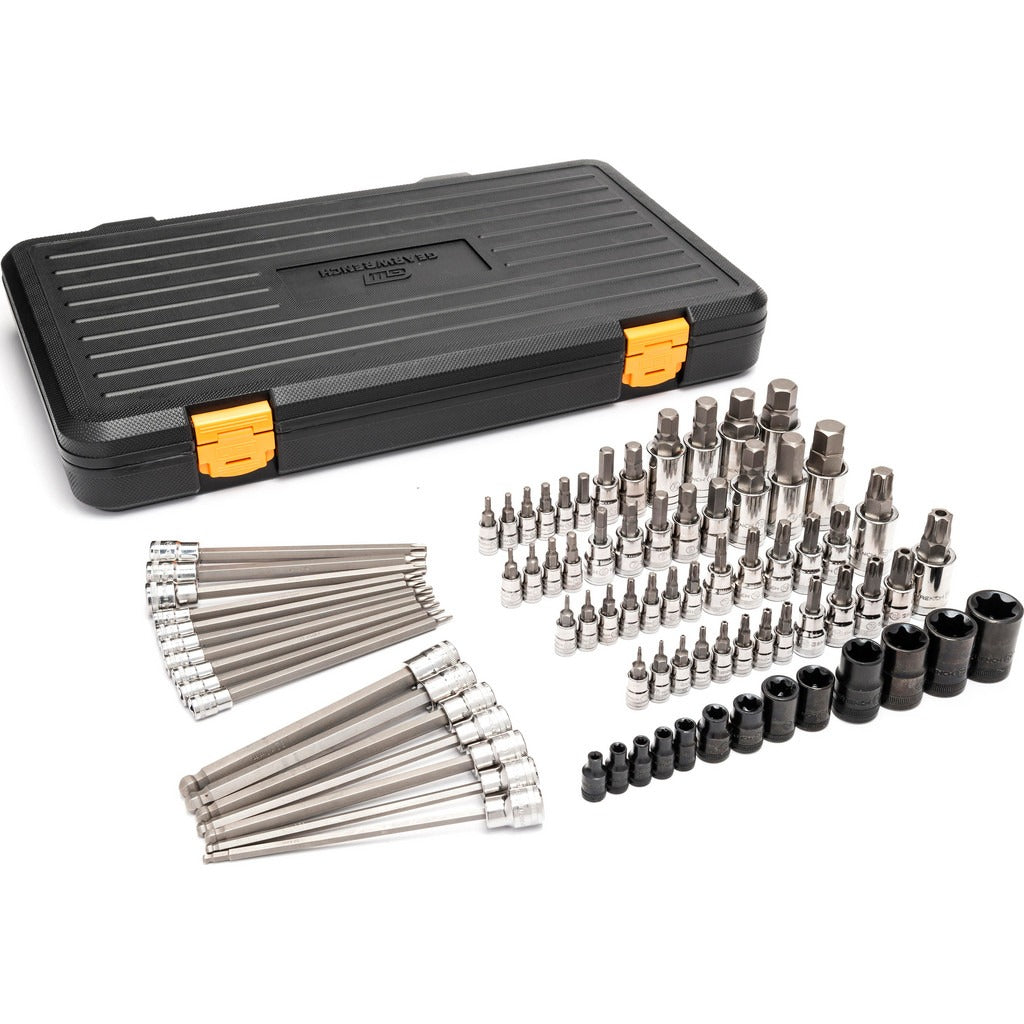 GEARWRENCH Gearwrench 86538 Torx Bit Socket Set 80 Pc 1/4 3/8 1/2 in