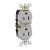 LEVITON Leviton 5262-SI Duplex Receptacle 15A 125VAC 2-Pole 3-Wire NEMA 5-15R