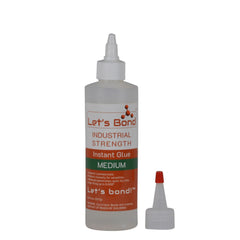 LET'S BOND Lets Bond UBC280-00 Medium Cyanoacrylate Adhesive 8 Oz