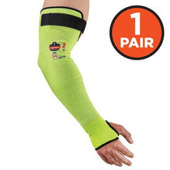 ERGODYNE Ergodyne 17943 Cut Resistant Sleeve Ansi A4 Hppe Lime
