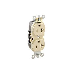 LEVITON Leviton 5362-SI Duplex Receptacle Contractor Pack Industrial Grade 20A 125V