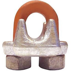 COLUMBUS MCKINNON Columbus Mckinnon m247-2 Wire Rope Clip 5/16 in Galvanized 2PK