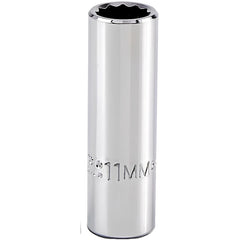 PROTO Proto J5011M Deep Hand Socket 11mm 12-point 3/8 Drive