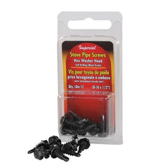 IMPERIAL Imperial KK0170-B Stove Pipe Screw 0.5 inch (Case of 12 packs, 2 per pack)
