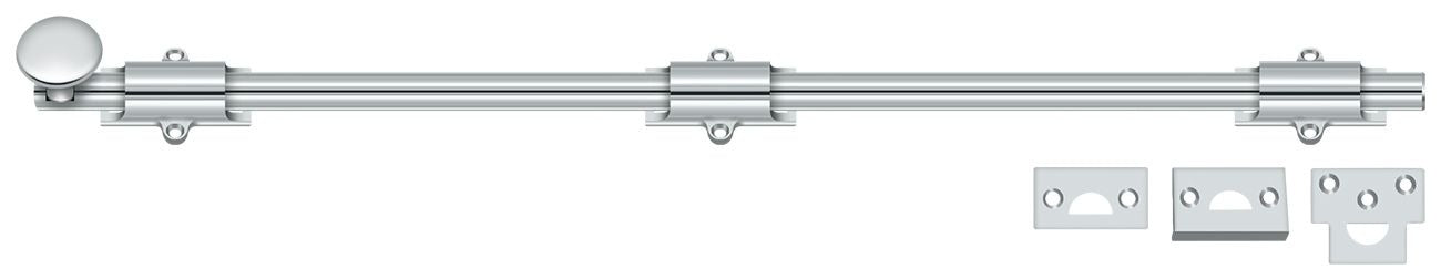 DELTANA Deltana 24SB26 Surface Bolt 24 Inches Bright Chrome