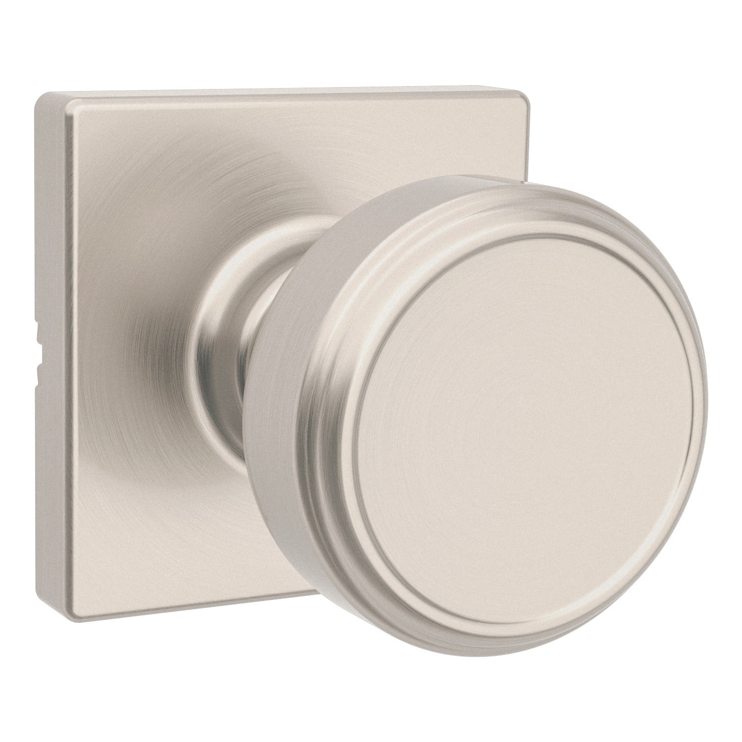 KWIKSET Kwikset 488MNKSQT-15 Maven Knob Half Dummy Lock Satin Nickel