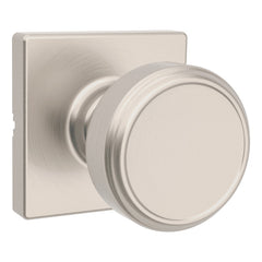 KWIKSET Kwikset 488MNKSQT-15 Maven Knob Half Dummy Lock Satin Nickel