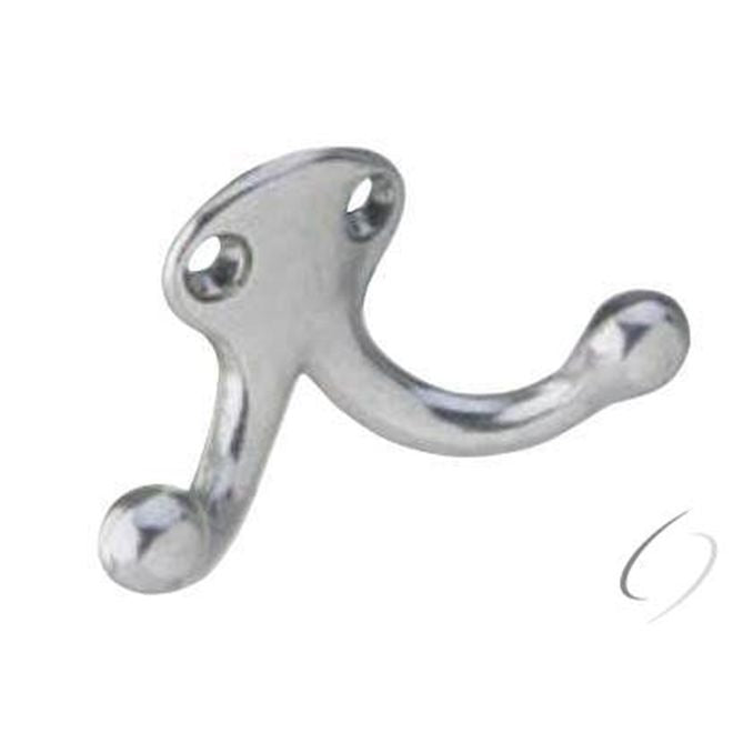 IVES Ives 582B26D Double Wardrobe Hook Satin Chrome