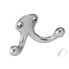 IVES Ives 582B26D Double Wardrobe Hook Satin Chrome
