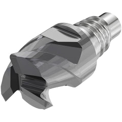 SECO TOOLS Seco 10137987 Corner Radius End Mill Head 5/8 in 3 Flute