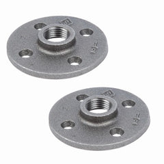 CODA RESOURCES Coda Resources Ltd 501447 1/2 in Black Pipe Flange 2 Pack