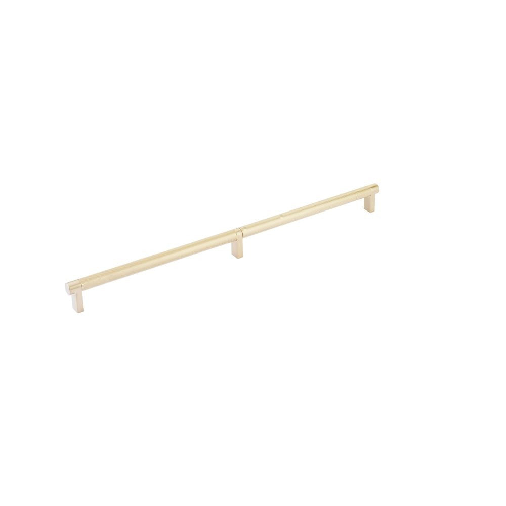 EMTEK Emtek 84059.RECUS4.KNUS4 Knurled Cabinet Pull 16in Satin Brass