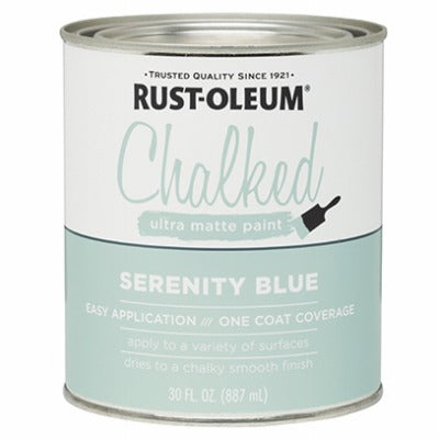 RUST-OLEUM Rust-oleum 285139 Chalked Paint Serenity Blue 30 Oz