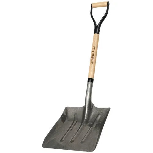 TRUPER Truper COSH-Y 27 In wood D-grip steel scoop shovel (40.75 In total length)