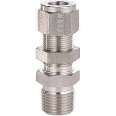 PARKER Parker 6MBC6N-316 Bulkhead Connector 3/8-18 Npt Ss