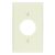 LEVITON Leviton 78004 1-Gang Single 1.406 Inch Hole Device Receptacle Wallplate Standard Size