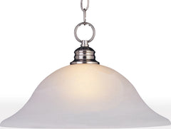 MAXIM Maxim 91076FTSN Essentials 1-Light Pendant 60W 16 inches Wide