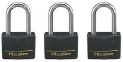 MASTER LOCK Master Lock Co 141TRILF Aluminum Padlock 3 Pack