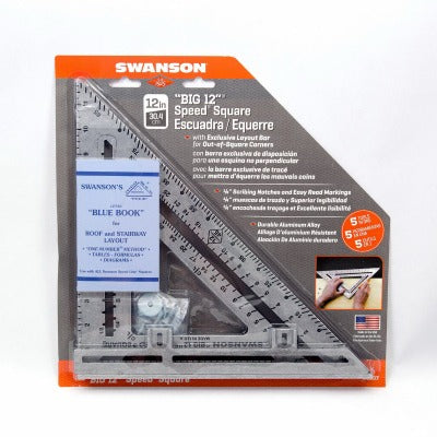 SWANSON Swanson Tool Co S0107 Aluminum Rafter Square 12 in