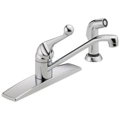 DELTA FAUCET Delta Faucet 400LF-WF Classic Kitchen Faucet Polished Chrome